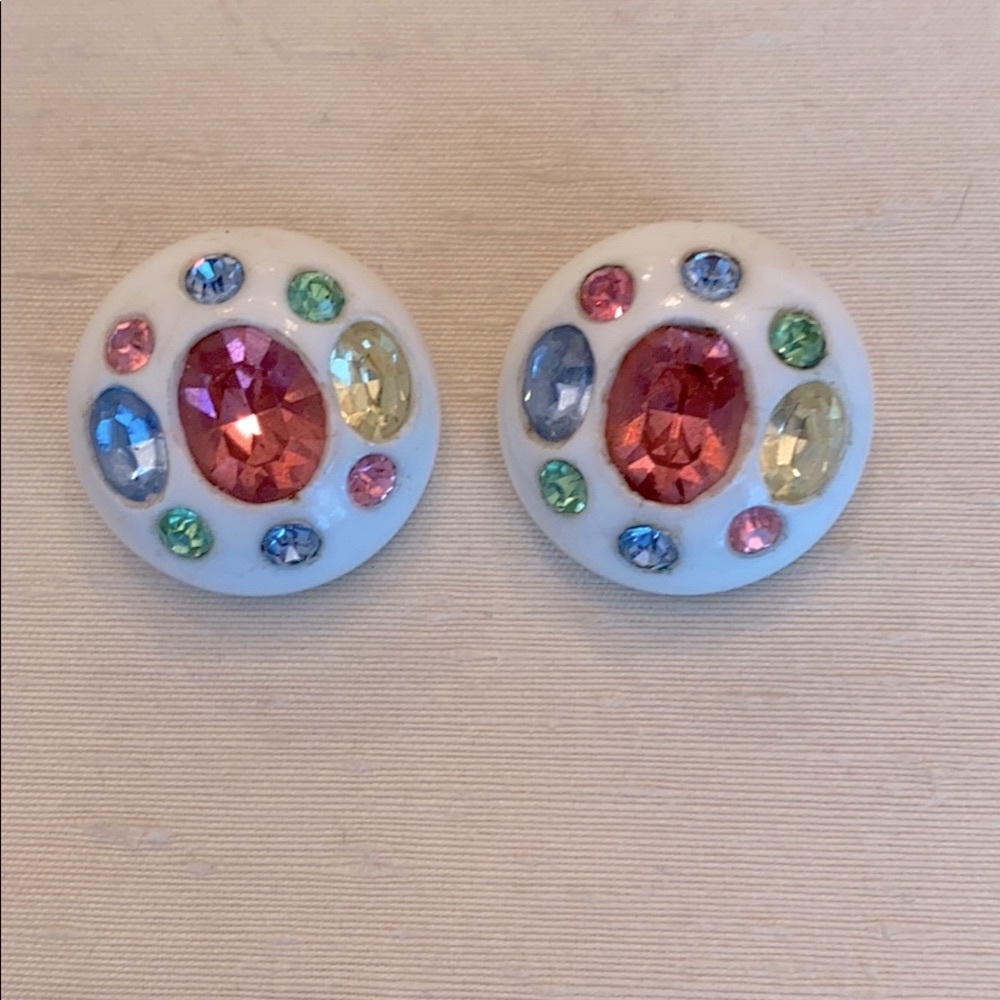 Vintage rhinestone earrings